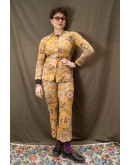 Vintage 70s εμπριμέ σετ S