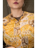 Vintage 70s εμπριμέ σετ S