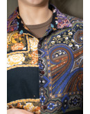 Vintage εμπριμέ πουκάμισο XL