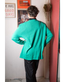 Vintage woolen knitted jacket L