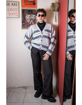 Vintage woolen knitted jacket Μ