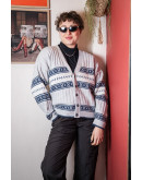 Vintage woolen knitted jacket Μ