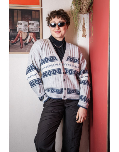 Vintage woolen knitted jacket Μ