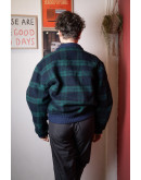 Vintage plaid bomber jacket M