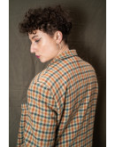 Vintage μάλλινο καρό σακάκι L